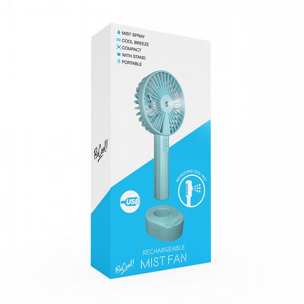 Rechargeable Mist Fan Blue