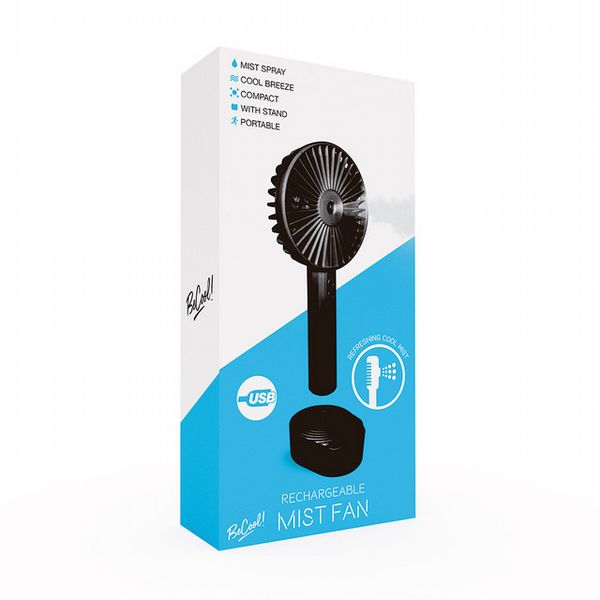 Rechargeable Mist Fan Black