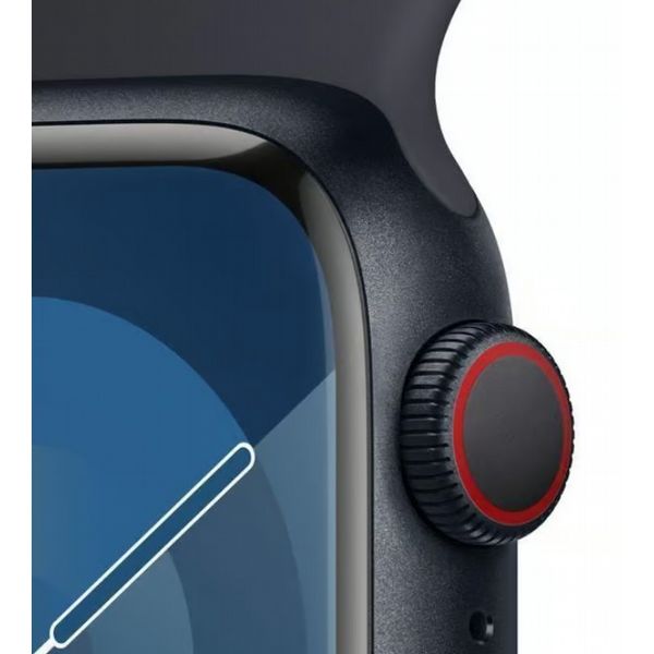 Refurbished Apple Watch S9 45mm Midnight case, Black Strap. Grade A