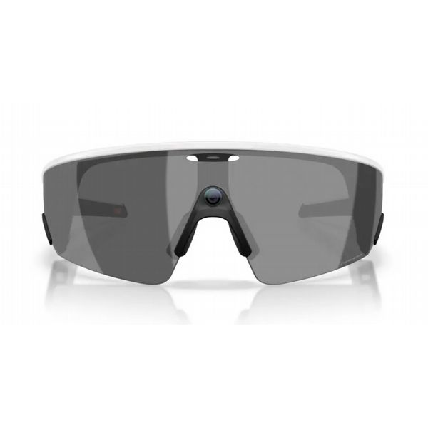 Oakley Vanguard Meta Sunglasses White Frame with Prizm Black Lens