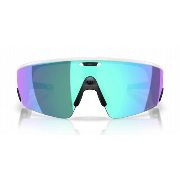 Oakley Vanguard Meta Sunglasses White Frame with Prizm Sapphire Lens