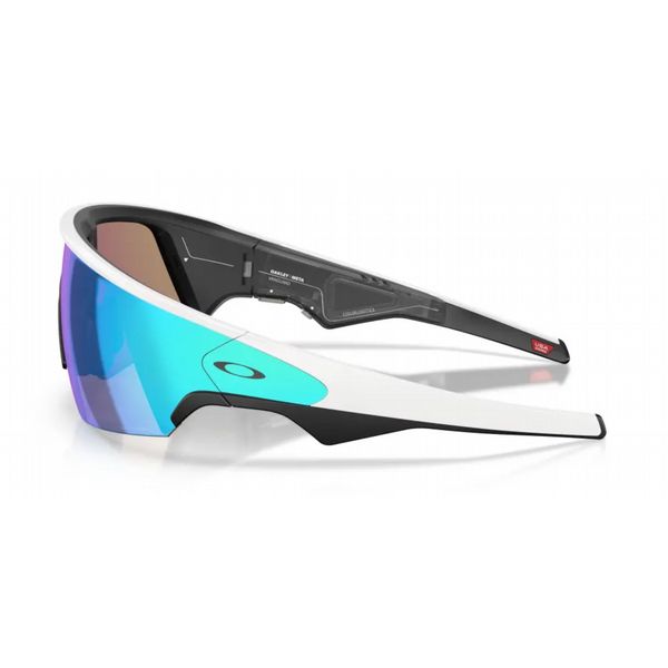 Oakley Vanguard Meta Sunglasses White Frame with Prizm Sapphire Lens