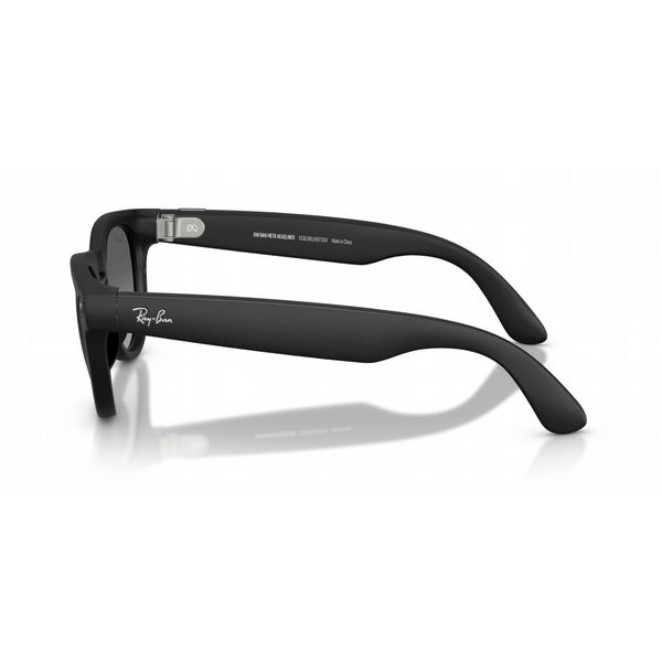 Rayban Meta Headliner Black Frame With Graphite Polarised Lens