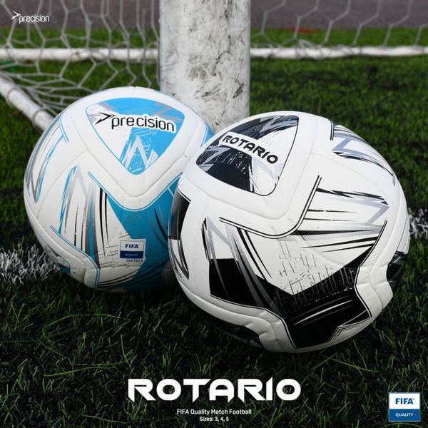 Precision Rotario FIFA Quality Match Football White/Cyan/Black/Silver - 5