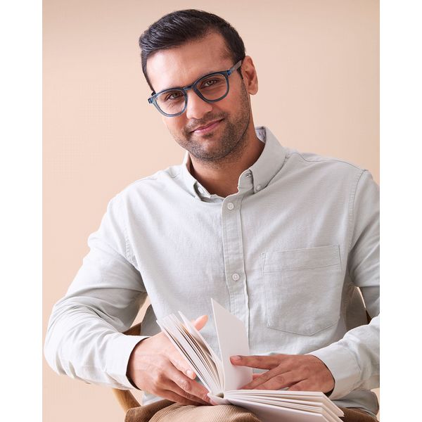 Camden Teal Reading Glasses 1.5 Dioptres