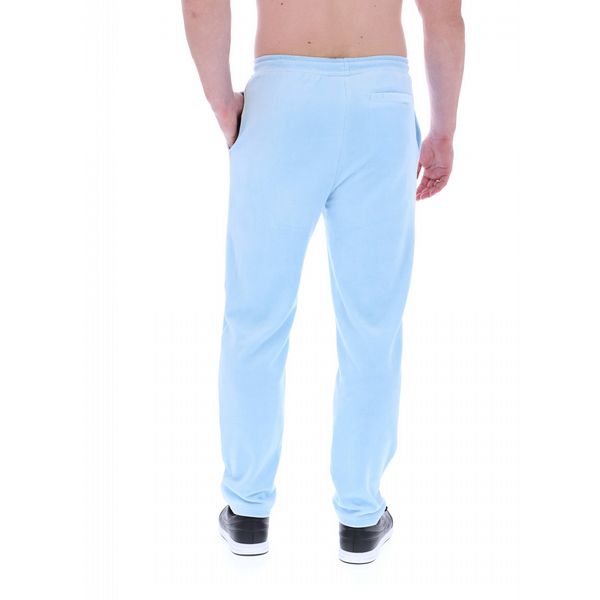 FILA MENS SIMS VELOUR TRACK PANT WITH SPIRAL PIPING SUMS/EGRET