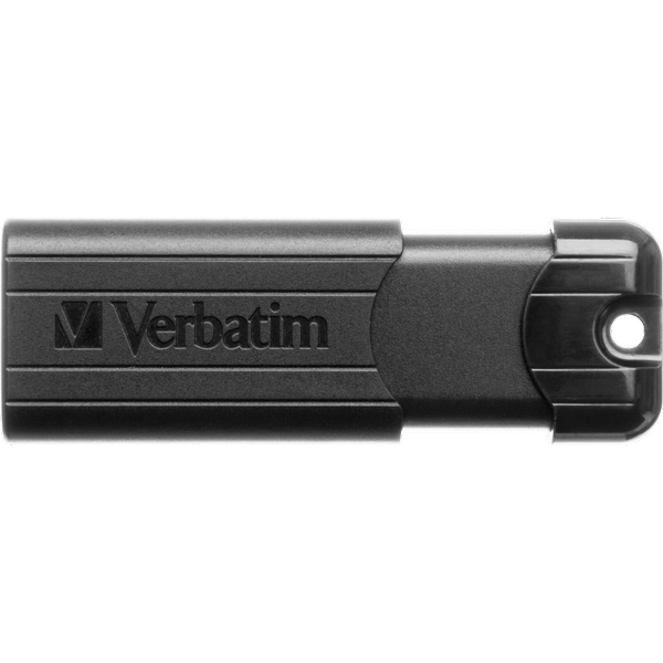 Verbatim Black Pinstripe 64GB USB 3.0 Flash Drive 49318