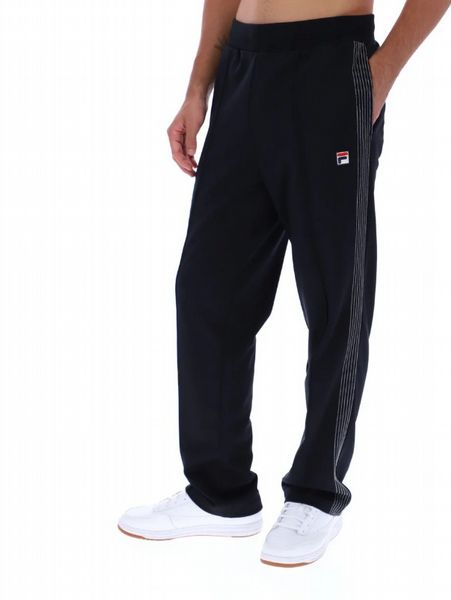FILA MENS TAVIS CONTRAST STITCH STRAIGHT LEG JOGGER-BLACK/GARD