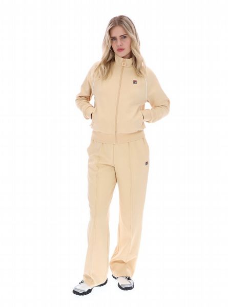 FILA MARINA WOMENS WIDE LEG TRACKPANT BEIGE/GARDENIA