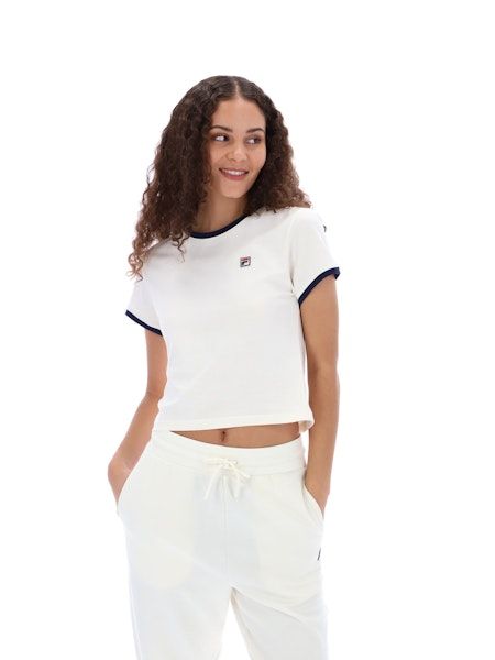 FILA AZZURA WOMENS BABY RINGER TEE-GARD/FNAVY