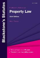 Blackstone's Statutes on Property Law (PDF eBook)