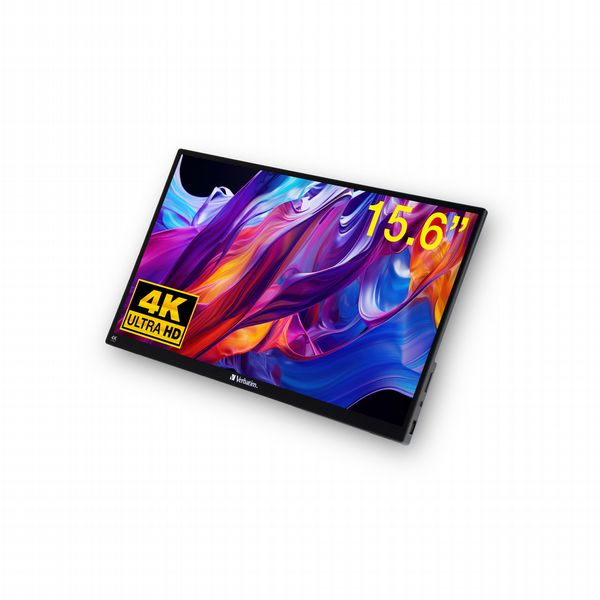 Verbatim Pmt-15 4K Portable Touchscreen Monitor 15.6