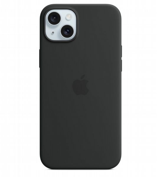 Apple Case for iPhone 15 Plus Silicone with MagSafe - Black (New)