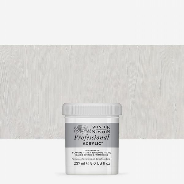 Winsor & Newton: Professional Acrylic 237ml Titanium White